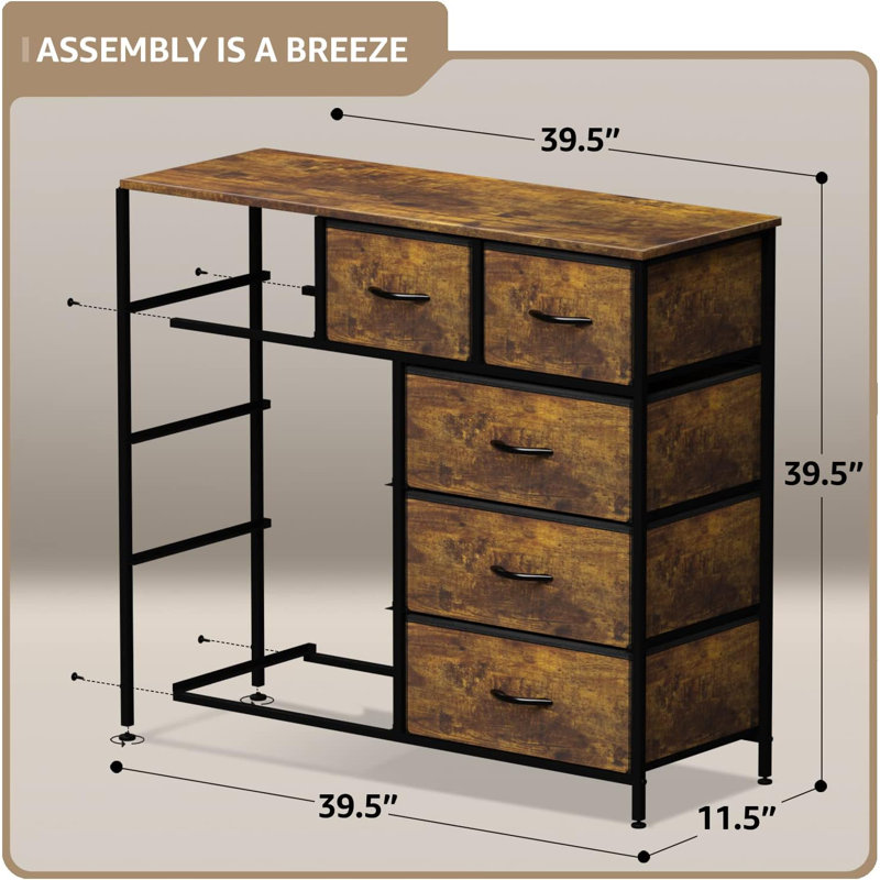 Commode 9 tiroirs Erjeta