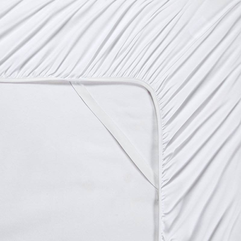 Bibb Home 2000 Count 6-Piece Rayon From Bamboo Sheet Set with Snug Grip, White, Queen Sheet Set with 4 Pillowcases