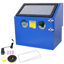 Cabinet de sablage de table de 110 L, conception ergonomique et compacte pour un sablage précis, avec fabrication en acier lourd et gants de soufflage intégrés pour aucune fuite de sable, système d'éclairage à DEL lumineux