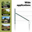 Vidaxl Fence With Posts PVC-Coated Steel-116797915-116797916