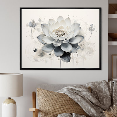 Serenity Blossum Blue Lotus sur toile