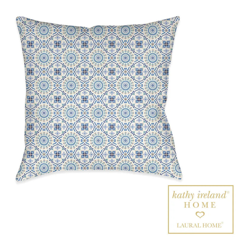 Coussin intérieur / extérieur Indochine, Bleu