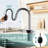 High - Arc Pull Down Single Hole Kitchen Faucet With 304 Stainless Steel, Dual Spray Modes, 360 Flexibility And Quick Setup For Industrial Kitchens Steel In , Function , Swivel Built Storage Cookware-1435226630