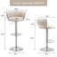 Tabouret de bar pivotant avec dossier Ginko-879315297-882844516