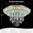 18in LED Flush Mount Chandelier Maple Leaf Crystal Ceiling Light Fixture-114760088-114760089
