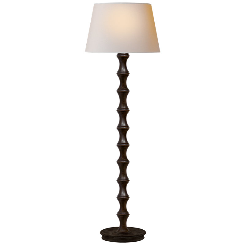 Aspect Floor Lamp, Fabric, Bamboo