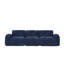 Canapé modulaire en velours rembourré 3 places avec coussins capitonnés 110 po Pondera-1130415341-1132048988