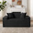 2-Piece Modern Compression Living Room Set With Loveseat And Sofa-1480262408