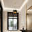 Maner 4 - Light 19'' W Dimmable Black Gold Drum Dining Room Chandelier