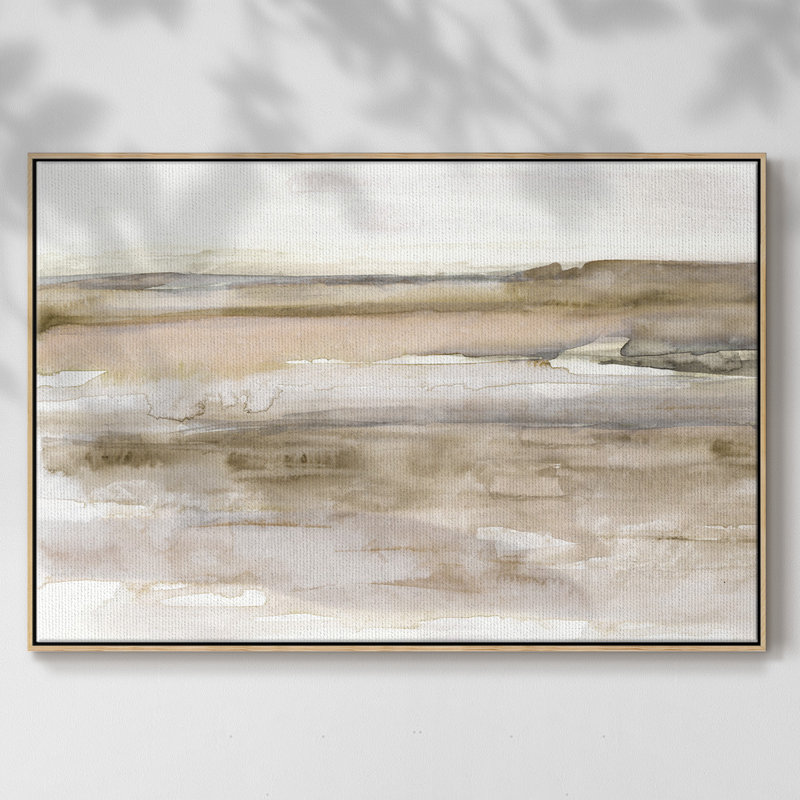 " Sunset Bay ", 25" H x 37" W x 2" D, Natural