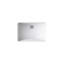 Lavabo de salle de bain rectangulaire encastré en porcelaine vitreuse Ladena-20001078