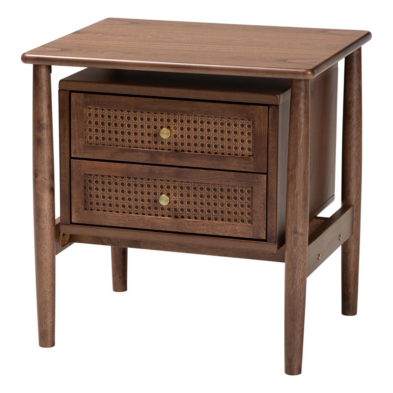 Table de chevet 2 tiroirs Caasi