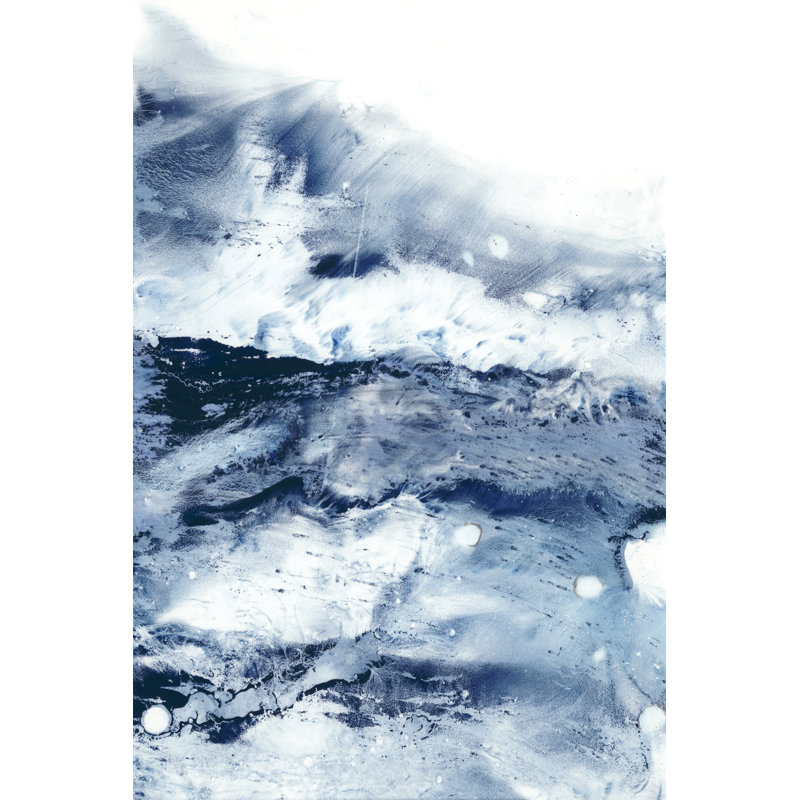 Indigo Tides I by Ethan Harper - Wrapped Canvas Painting, 46cm H x 30cm W x 3.8cm D