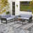 Outdoor Convertible Sofa Daybed With Adjustable Armrests Removable Cushions-76502767