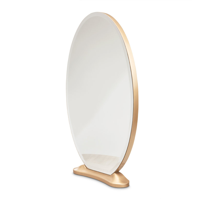St. Charles Vanity Desk & Mirror - Dove Gray