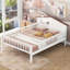 Lit plateforme en bois avec rangement à DEL et rangement intégré-71204303-71204296