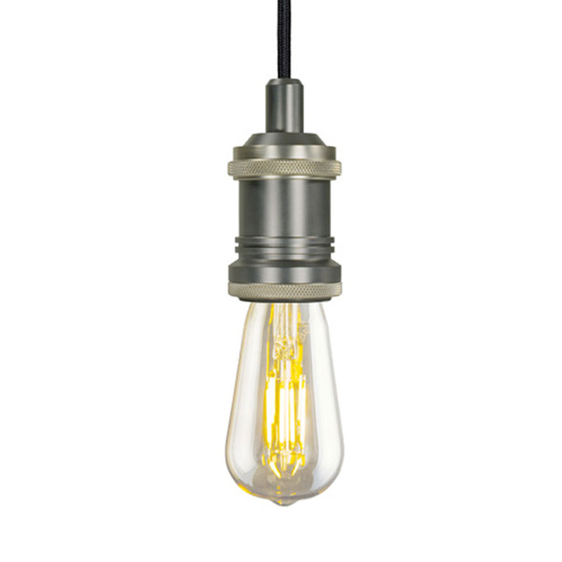 Luminaire suspendu 1 lumières Parthenia, Nickel antique