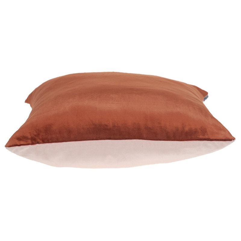 Coussin 16 po x 16 po, Brun / rose