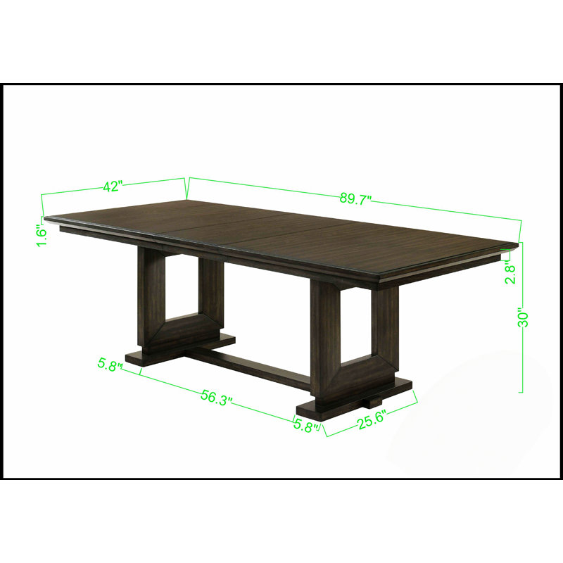 Table de salle à manger 7Pc, 7 pièces : table, 6 chaises