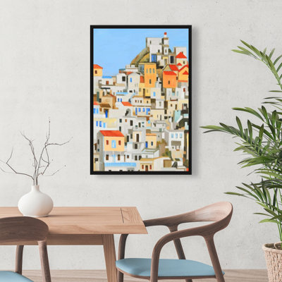 " Small Houses In Greece " on Canvas