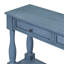 Console Console de 63 po de long avec tiroirs et tablette pour le vestibule, le couloir et le salon (bleu marine)