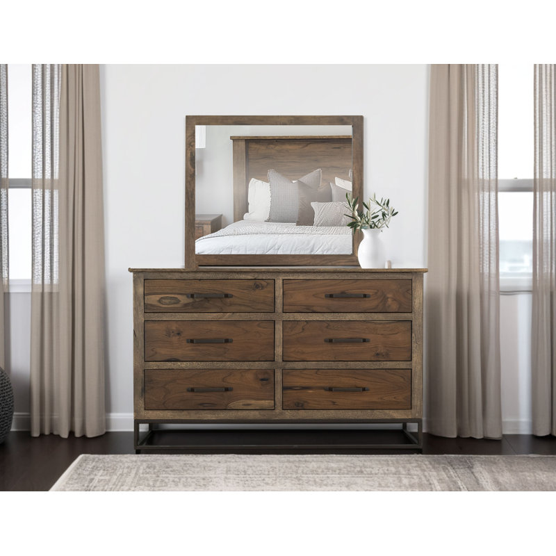 Rectangular Mirror, Brown