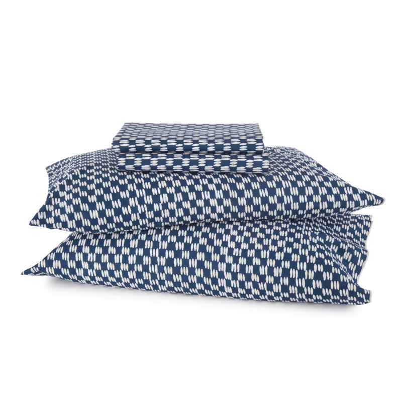 Novogratz by Utica Petite Painted Check 140 Thread Count Gingham 100% Cotton Sheet Set