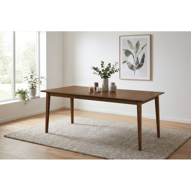 SERIFF EXTENSION DINING TABLE DARK WALNUT