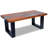 Rectangular Coffee Table, Fully Handmade,  39.4''x19.7''x15.8'', Solid Teak Wood, Multicolor