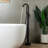 Cove 1 Handle Bathroom Freestanding Tub Filler with Diverter-39827333