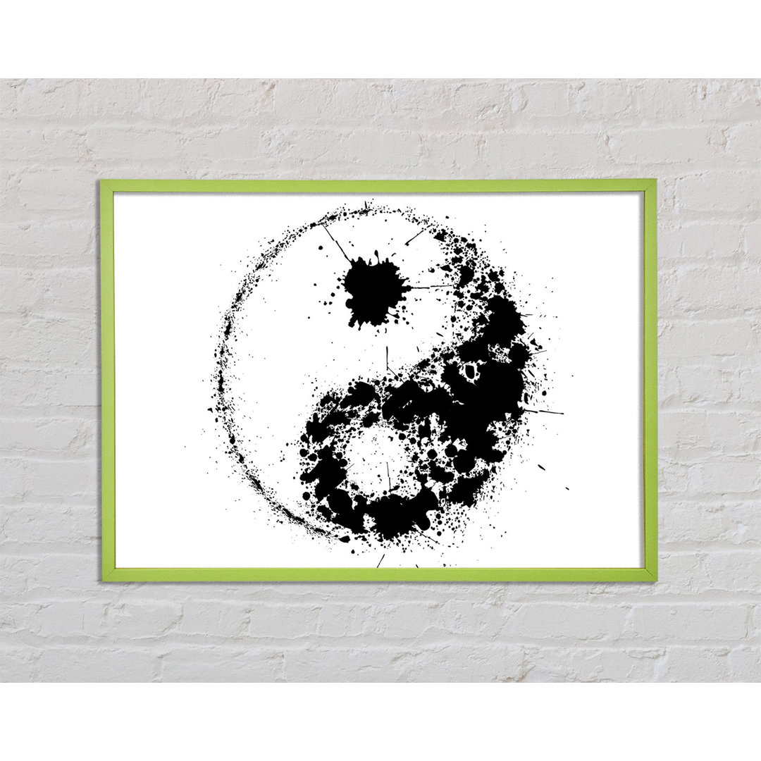 Catrena Yin Yang Splash - Einzelner Bilderrahmen Kunstdrucke