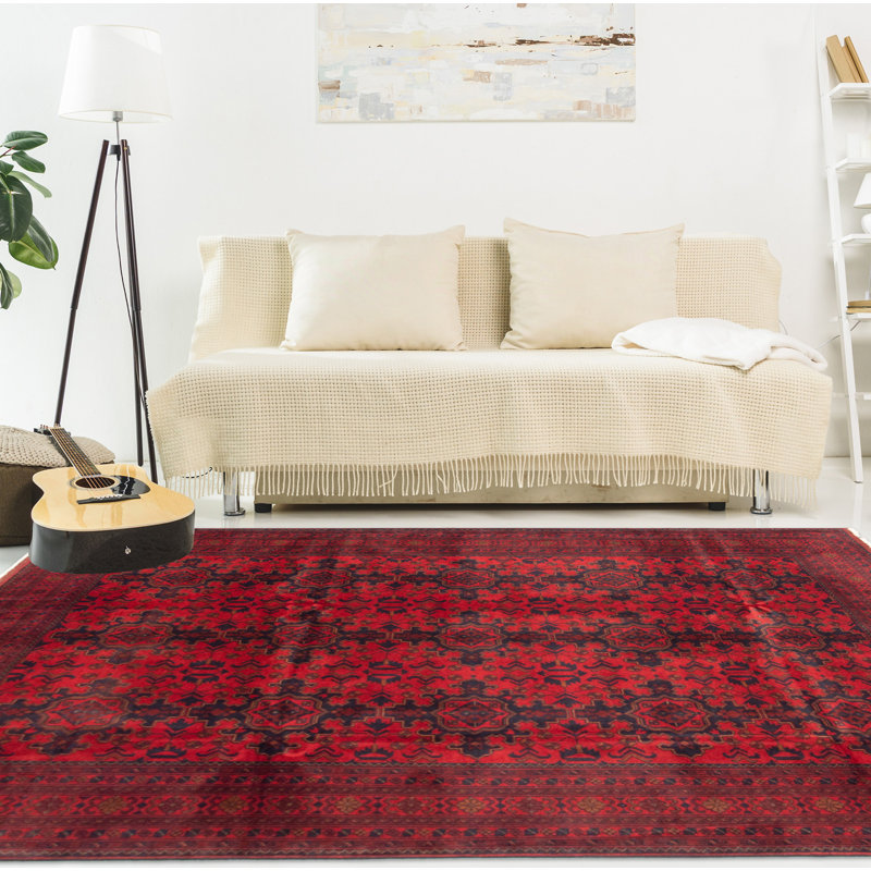 Tapis rouge Malci Esari 6 pi 9 po x 9 pi 7 po