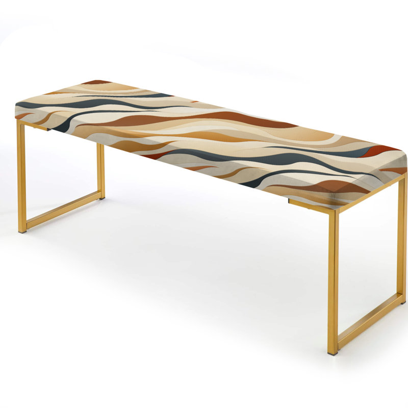 Banc Driftwood Zen Tropical à motif tropical I