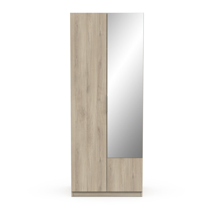 Nyback 2 Door Manufactured Wood Wardrobe, Brown