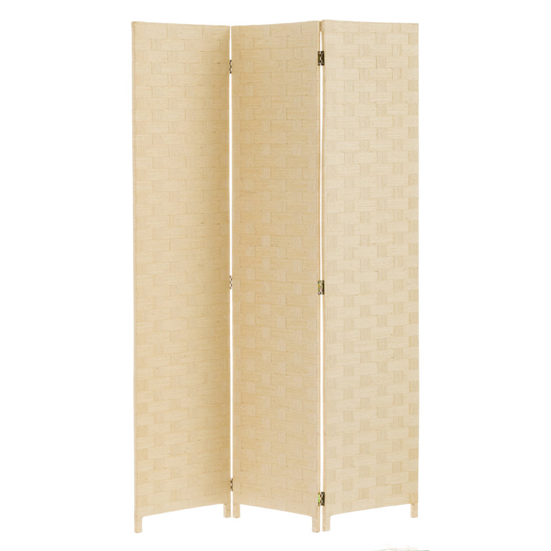 Rogan 120cm W x 175cm H 3 - Panel Folding Room Divider