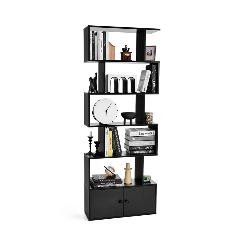 183cm H x 23cm W Standard Bookcase, Black