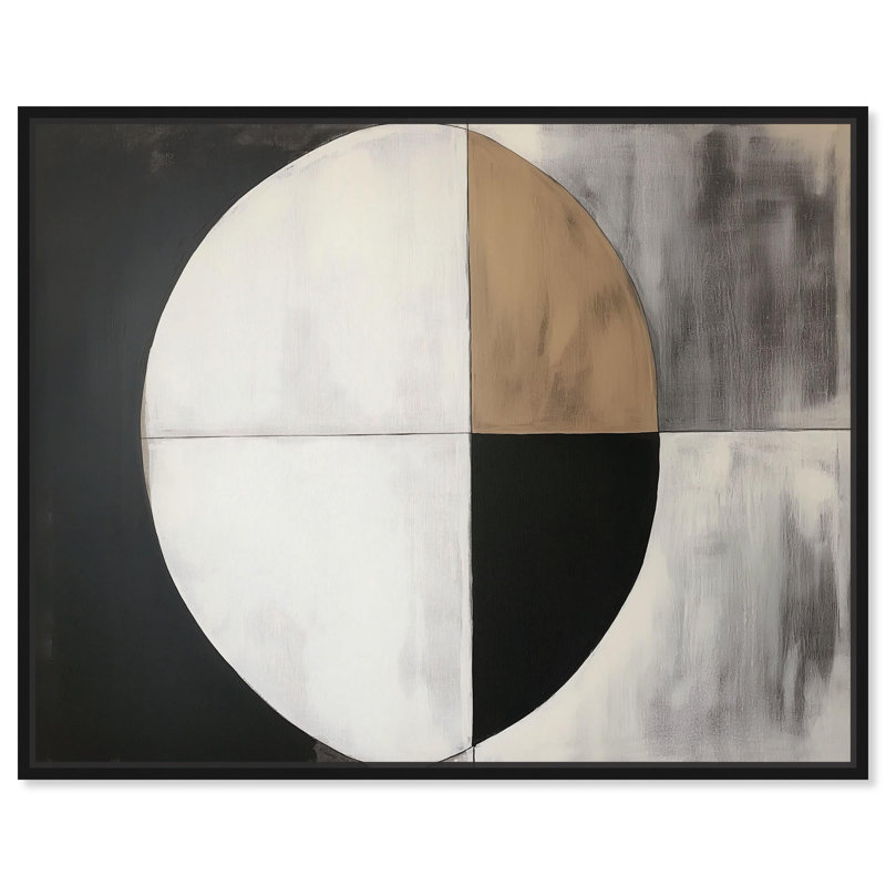Art sur toile Woodland Whisper II Midcentury, H 21 po x l 17 po, Cadre flottant noir