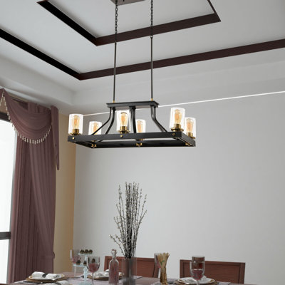 Maurycy 6 - Light 32.68"W Kitchen Island Pendant