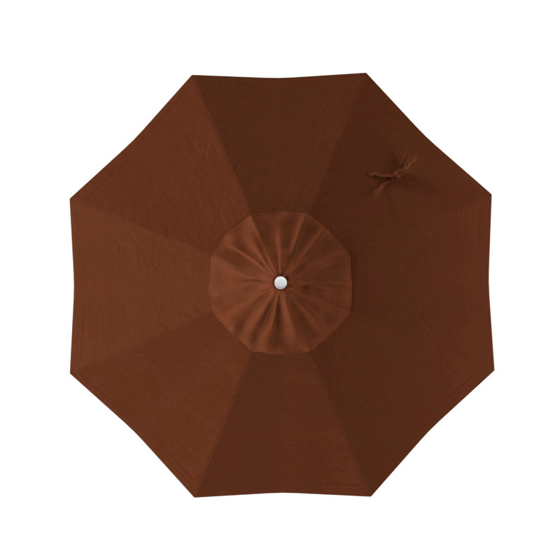Parasol de marché 7,5', Blanc, Toile toile terre cuite Sunbrella®, Sunbrella®