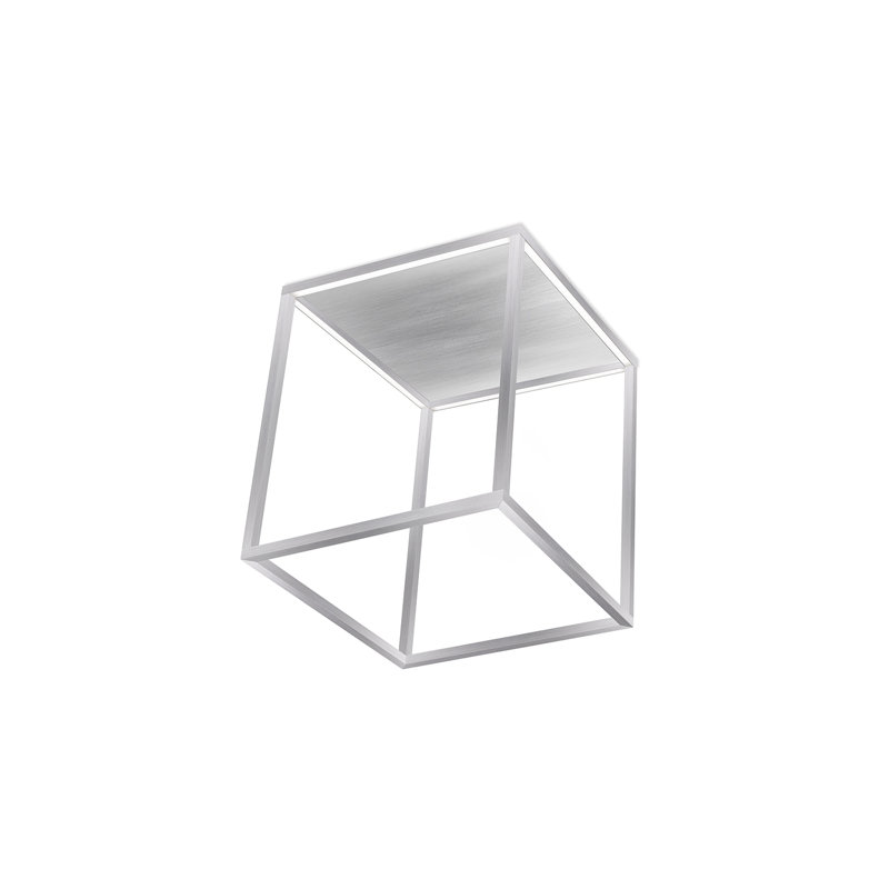Plaza 1 - Light LED Flush Mount, Brushed Nickel, 17.13" H x 15.75" W x 15.75" D