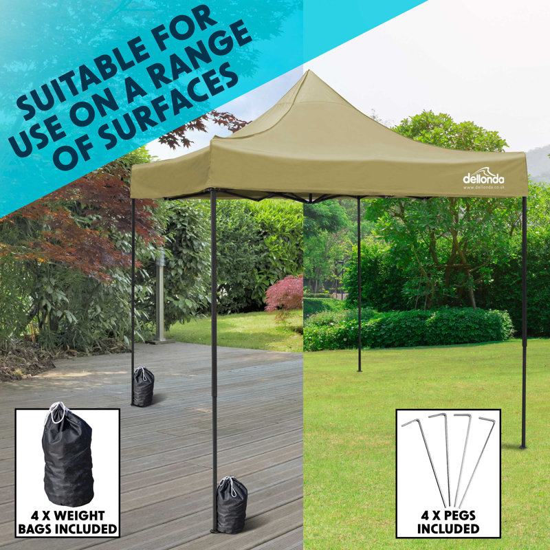 Premium 3m x 4.5m Steel Pop-Up Gazebo, Beige