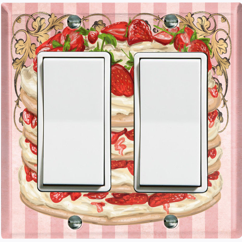 Plaque murale berçante Strawberry Layered Cake