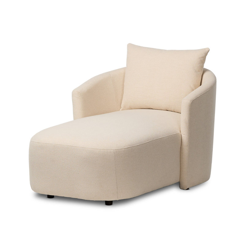 Farrah Chaise Lounge, Crypton Wayfarer Snow Polyester