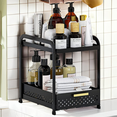 Leyana 12.6'' W Steel Storage Rack