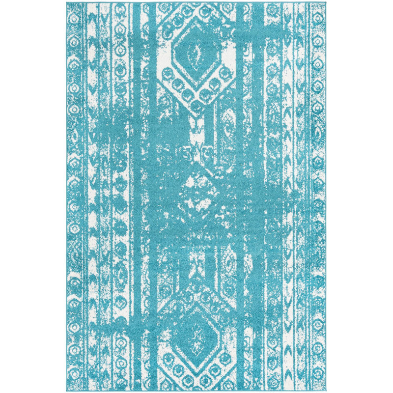Geometric Indoor Rug, Rectangle 6' x 9'