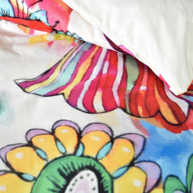 Stephanie Corfee Floral Duvet Cover, King Duvet Cover + 2 King Shams