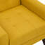 Jaqueze Upholstered Polyester Tufted Square Arm Accent chair-1875839036