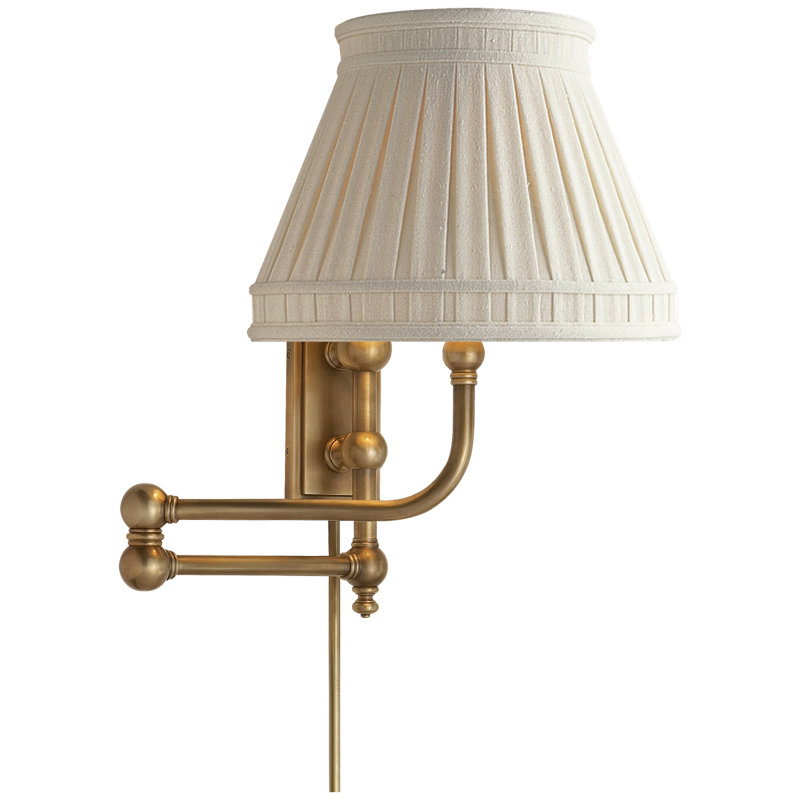 Chapman & Myers Pimlico Swing Arm, Antique Burnished Brass
