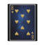 «Eight Of Hearts Space», carte de jeu sur toile, art mural