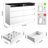 Marisole Contemporary 47.24''W Glass-Faced 6-Drawer Double Dresser With LED Lighting-96798072
